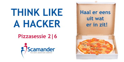 Image pizzasessie Think like a Hacker