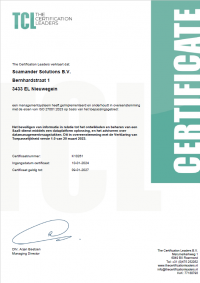 Image Scamander ISO 27001 certificaat TCL Scamander